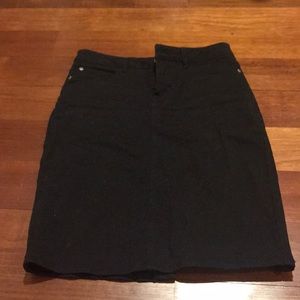Black jean skirt